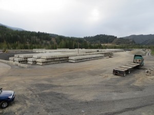Barriers for the I-90 Mullan Ave to Montana State Line Project.